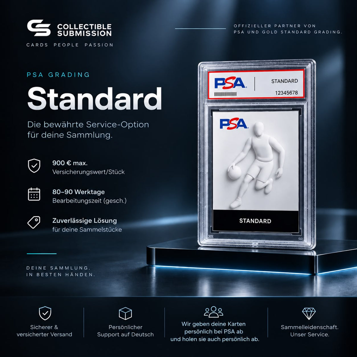 PSA Grading Standard für Sammelkarten – Collectible Submission Deutschland