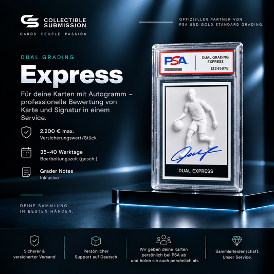 PSA Dual Grading Express für Karte und Autogramm mit Grader Notes – Collectible Submission