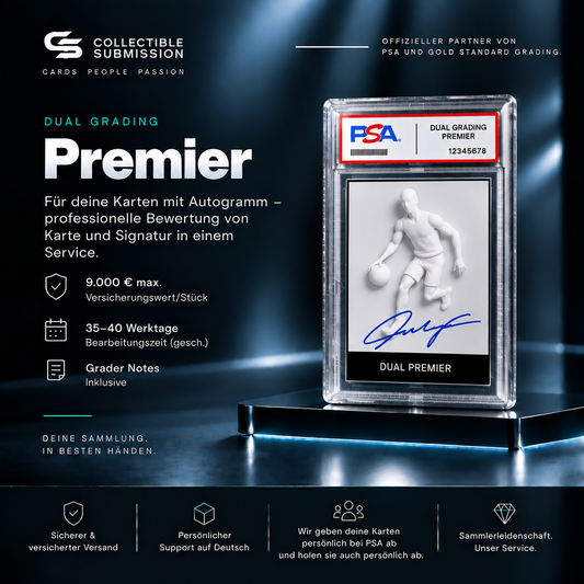 PSA Dual Grading Premier für Karte und Autogramm mit Grader Notes – Collectible Submission