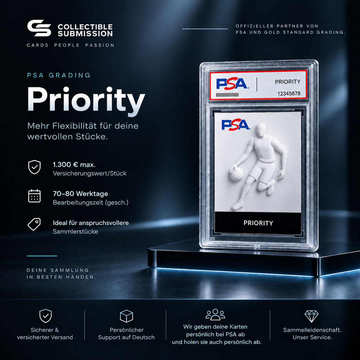 PSA Grading Priority für Sammelkarten – Collectible Submission Deutschland